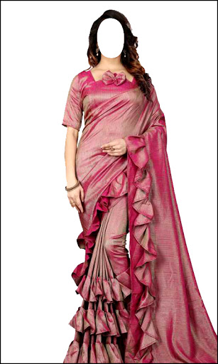 Fashion Women Ruffle Sarees Screen 3