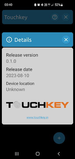 Touchkey Screen 2