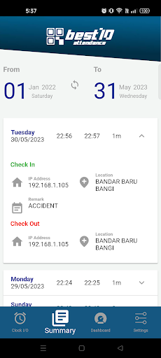 App screenshot