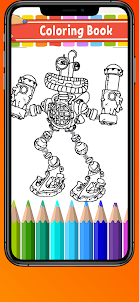Wubbox Robots Coloring Book 2