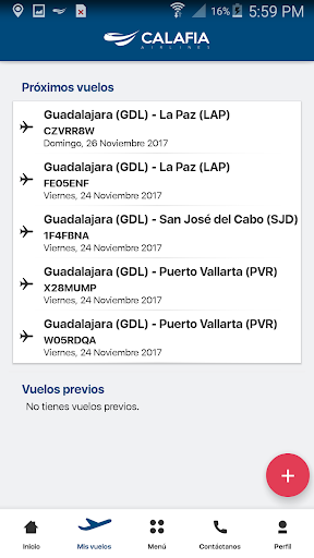 Calafia Airlines Screen 2