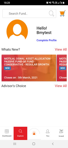 Android application BMY Capital screenshort
