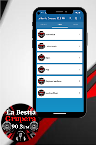 Captura de Pantalla 3 La Bestia Grupera 90.3 android