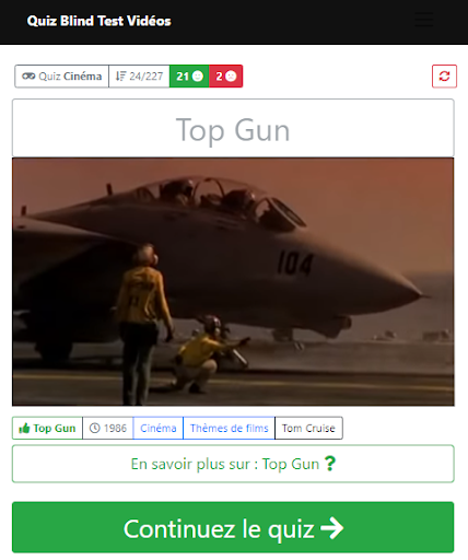 Quiz Blind Test Vidéo Screen 3