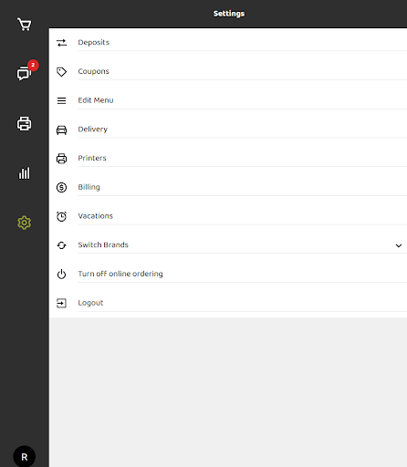 Pizzamico POS Screen 2