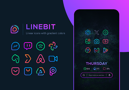 Linebit Icon Pack Captura de pantalla