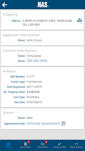 NAS Mobile App Screen 3