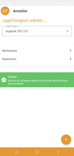 Android application diwima Ansteller screenshort