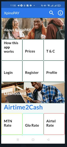 XpinoPAY: Airtime to Cash Screen 3