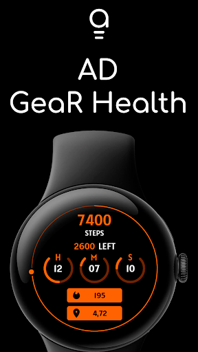 Android application AD GeaR Health - Watch Face screenshort
