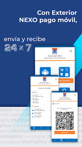 Android application Exterior NEXO pago móvil screenshort