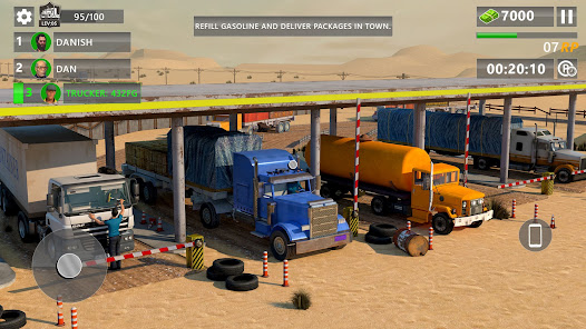 Captura de Pantalla 1 City Cargo Truck Parking Games android