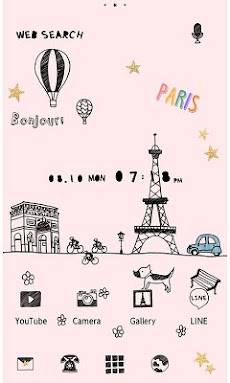 大人かわいい壁紙・アイコン-Little Paris-のおすすめ画像1