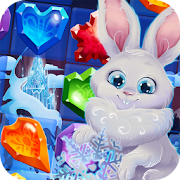 Bunny's Frozen Jewels: Match 3