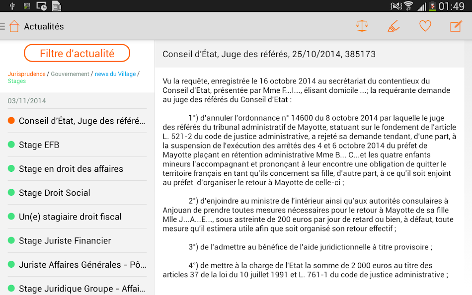 #9. MCJ - All the french law (Android) 由: MCJ - Mon Code Juridique