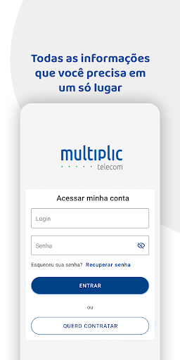Android application Multiplic Telecom screenshort