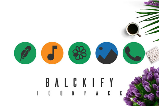 Android application Blackify Icon Pack screenshort