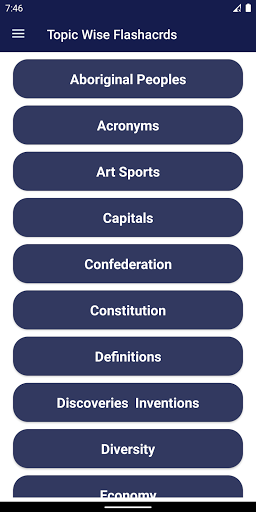 Android application Canadian Citizenship Test 2024 screenshort
