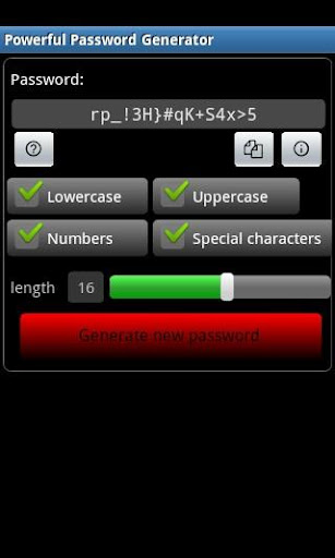 Powerful Password Generator Screen 3