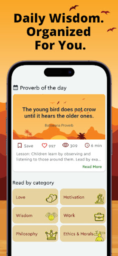 Screenshot of African Proverbs-Wisdom Quotes