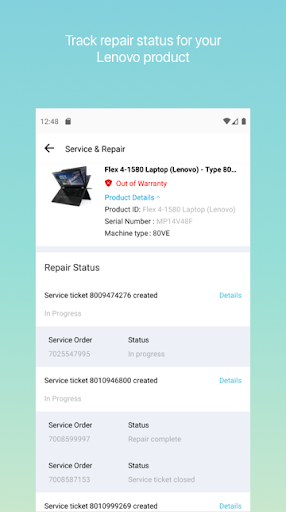 Screenshot of Lenovo