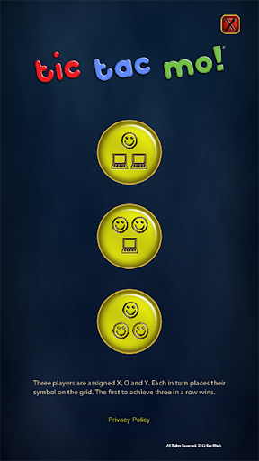 Android application Tic Tac Mo! screenshort