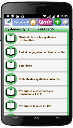 Android application Systèmes Dynamiques screenshort
