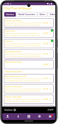 Chai Pani and Biryani