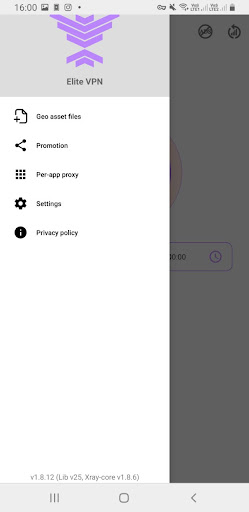 Android application وی پی ان بدون قطعی Elite VPN screenshort