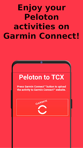 Android application Peloton to Connect (TCX) screenshort