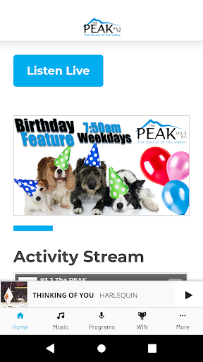 Android application 93.3 The Peak - Alberni Valley screenshort