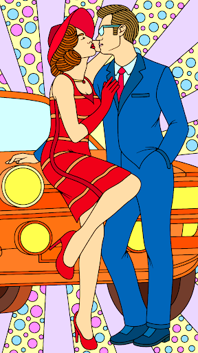 Bride & Groom Color By Number Screen 2