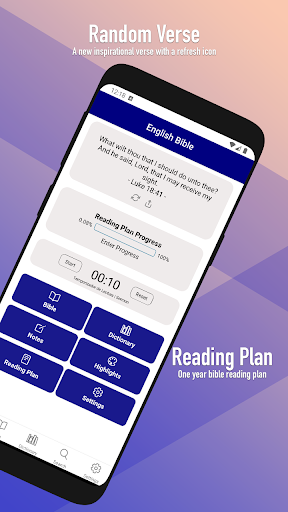 Android application English Bible ASV, GENEVA, WEB screenshort