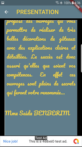 Android application Gâteaux Benberim Modernes screenshort