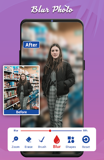 Blur Background: Square Fit Screen 2