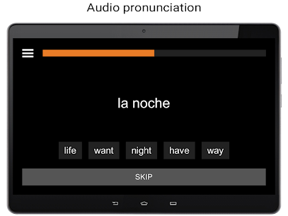 Learn Spanish words free with uLexicon 8