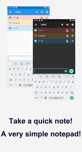 Android application Quick Memo - Single Screen screenshort