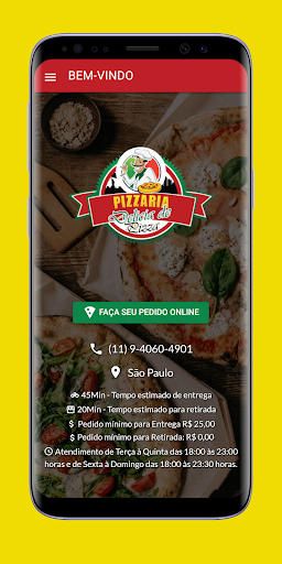 Android application Delicia de Pizza screenshort