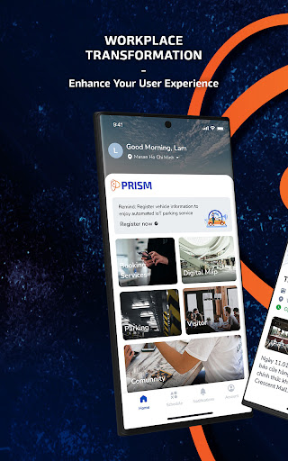 Android application PRISM - Workplace screenshort