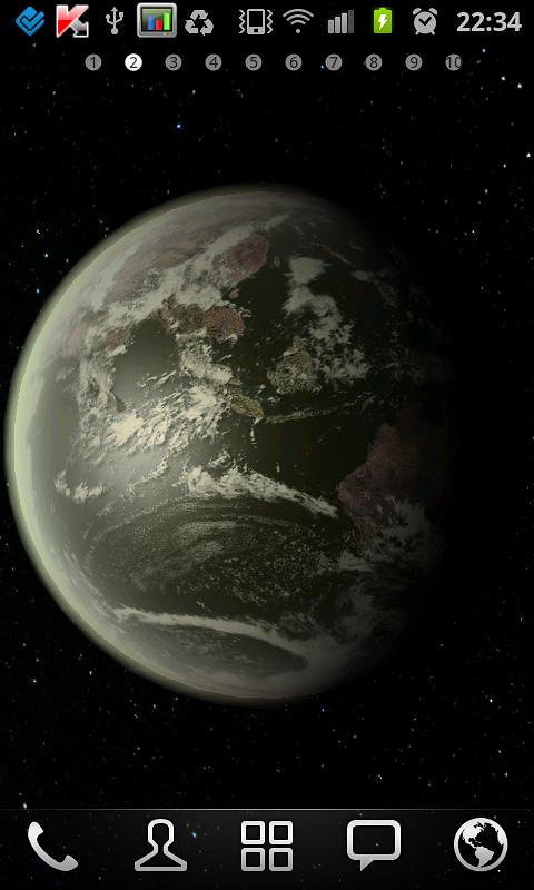 Android application Earth HD Deluxe Edition screenshort