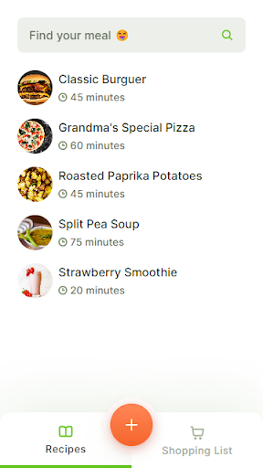 Android application Handy Chef Lite screenshort