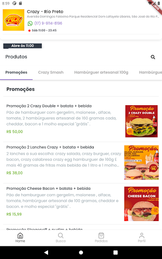 Crazy Taste Hamburgueria Rio P