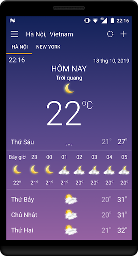 Android application Tin tức thời tiết hôm nay screenshort