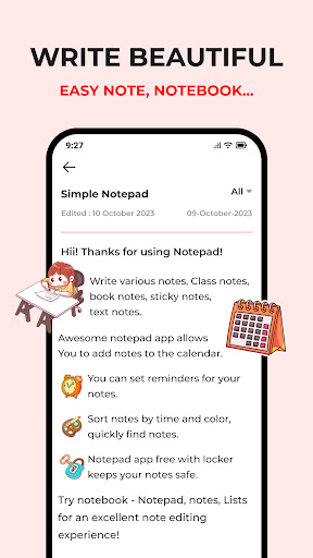 Notes: Notebook, Simple Notes Screen 2