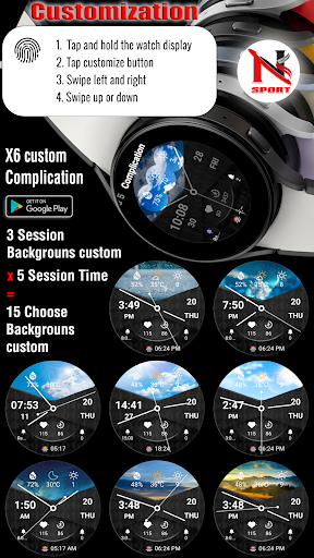 N-SPORT39 SessionTimeWatchface screenshot 3