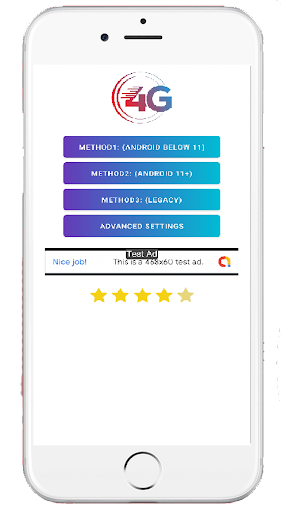 Android application Super 4G Network Mode screenshort