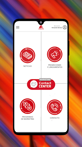 Android application Marketing ContactCenter Mexico screenshort