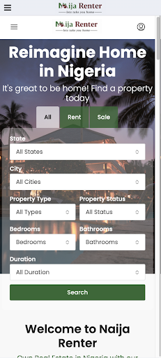 Android application Naija Renter screenshort
