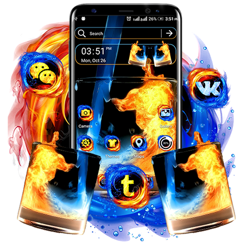 Fire & Ice Theme Launcher logo