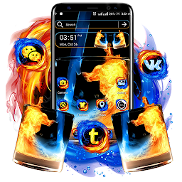 Icon image Fire & Ice Theme Launcher